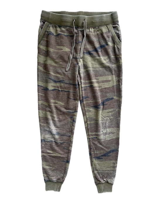 Z Supply Pants - Z Supply Lightweight Distressed Camo Jogger Pants Drawstring Waist Size S